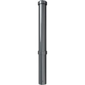 Ornamental bollard | steel tube � 108 mm | height above ground 750 mmtotal length approx. 1100 mm | stationary, for casting in concretewith ground anchor | without eyelet